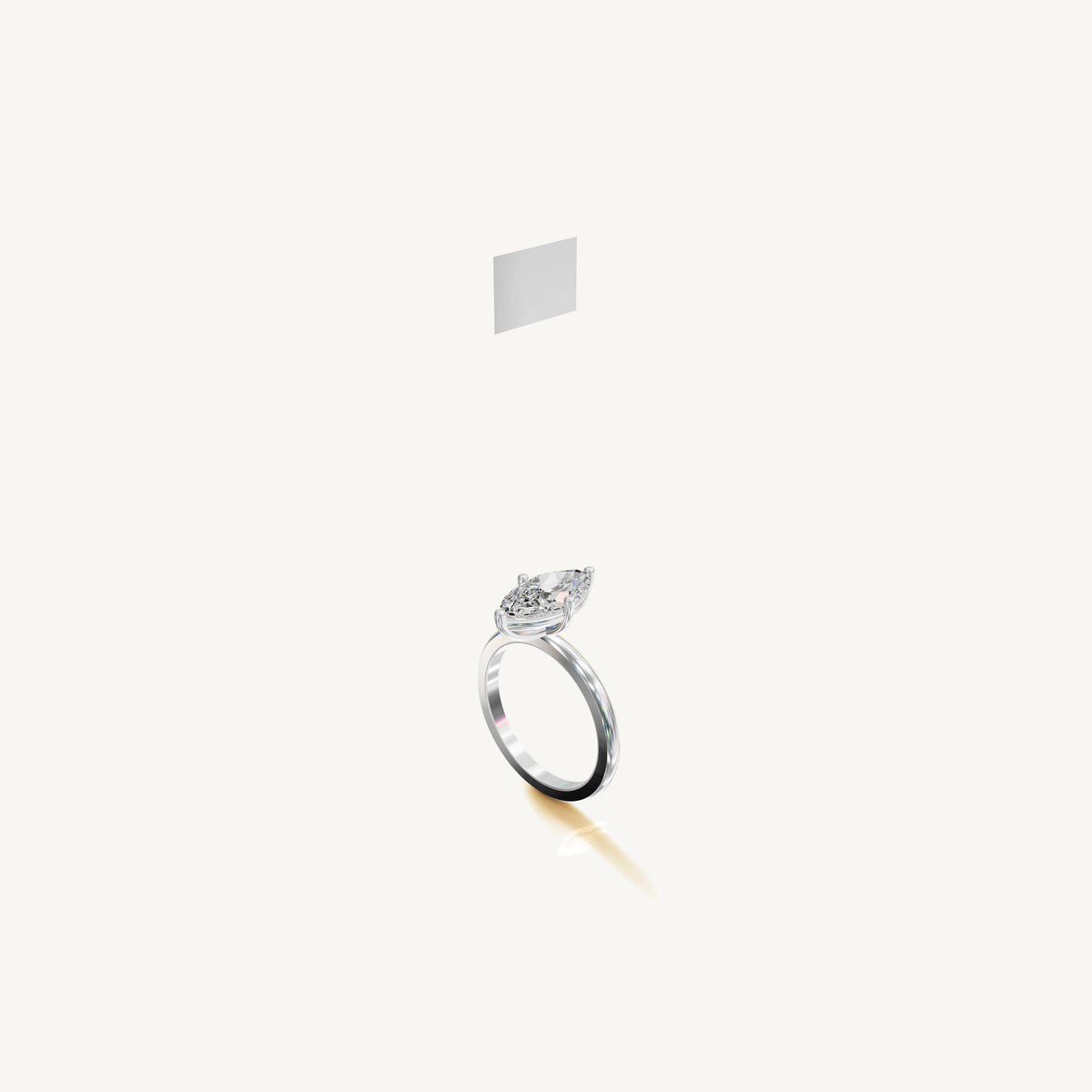 Solitaire 4-Prong Ring with 2ct Marquise Diamond 