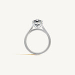 Solitaire Cathedral Ring with 2ct Brilliant Diamond 