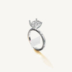 Solitaire 4-Prong Ring with 2ct Oval Diamond 