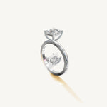 Solitaire 4-Prong Ring with 1.5ct Princess Diamond 