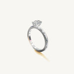 Solitaire 4-Prong Ring with 0.75ct Oval Diamond 