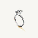 Solitaire 4-Prong Ring with 2ct Emerald Diamond 