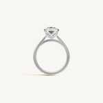 Solitaire Bezel Ring with 0.75ct Cushion Diamond 