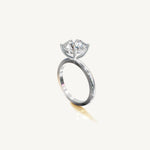 Solitaire 4-Prong Ring with 3ct Brilliant Diamond 