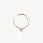 Solitaire 4-Prong Ring with 0.75ct Emerald Diamond 