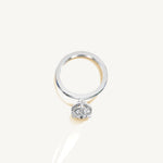 Solitaire 4-Prong Ring with 3ct Pear Diamond 