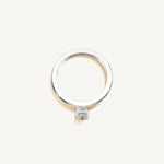 Solitaire 4-Prong Ring with 0.5ct Radiant Diamond 