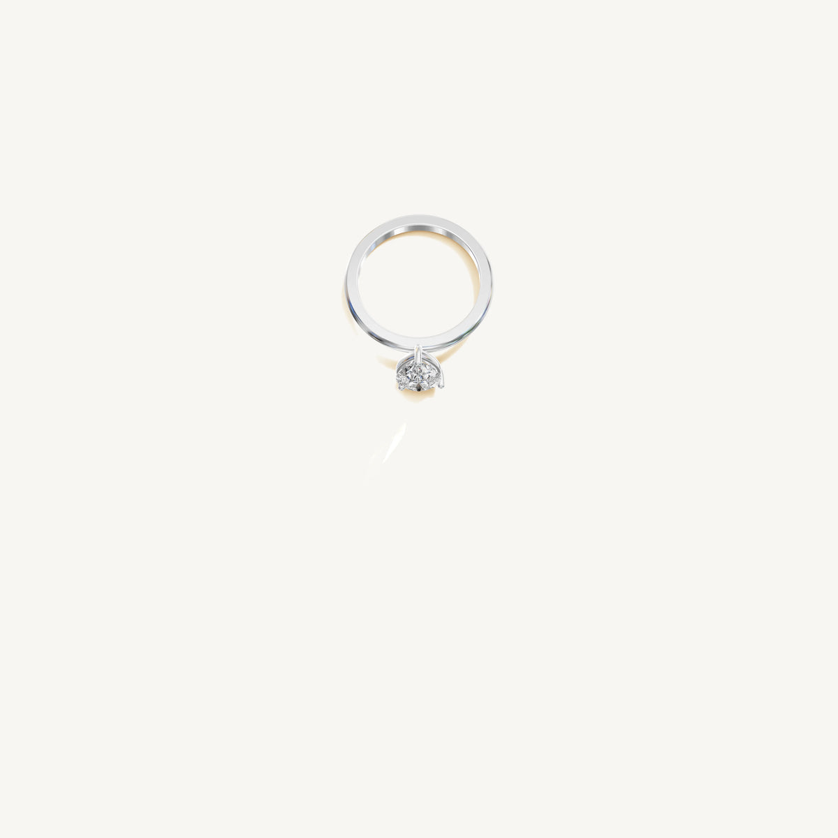 Solitaire 4-Prong Ring with 1.5ct Pear Diamond 