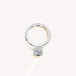 Solitaire 4-Prong Ring with 3ct Radiant Diamond 