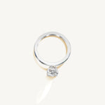 Solitaire 4-Prong Ring with 1.5ct Oval Diamond 