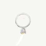 Solitaire 4-Prong Ring with 2ct Oval Diamond 