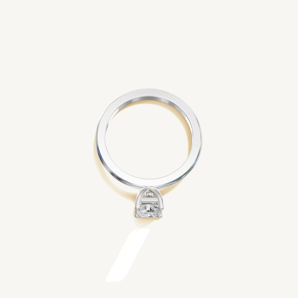 Solitaire 4-Prong Ring with 1ct Radiant Diamond 