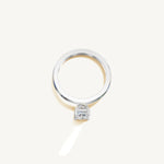 Solitaire 4-Prong Ring with 1ct Emerald Diamond 