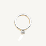 Solitaire 4-Prong Ring with 0.75ct Cushion Diamond 
