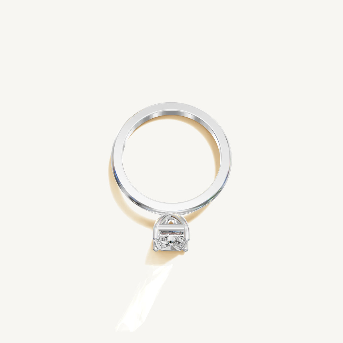 Solitaire 4-Prong Ring with 1.5ct Radiant Diamond 