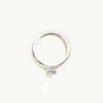 Solitaire 4-Prong Ring with 0.5ct Heart Diamond 