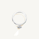 Solitaire 4-Prong Ring with 0.75ct Heart Diamond 