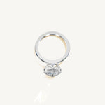 Solitaire 4-Prong Ring with 3ct Heart Diamond 