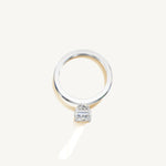 Solitaire 4-Prong Ring with 1.5ct Emerald Diamond 