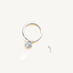 Solitaire 4-Prong Ring with 2ct Brilliant Diamond 
