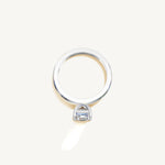 Solitaire 4-Prong Ring with 1.5ct Asscher Diamond 