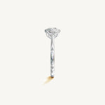 Solitaire Bezel Ring with 0.75ct Cushion Diamond 