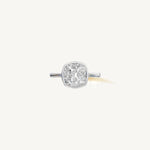 Solitaire Bezel Ring with 0.75ct Cushion Diamond 