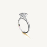 Solitaire Bezel Ring with 0.75ct Cushion Diamond 