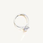 Solitaire Bezel Ring with 2ct Oval Diamond 
