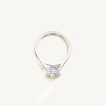 Solitaire Cathedral Ring with 2ct Brilliant Diamond 