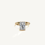 Solitaire 4-Prong Ring with 3ct Radiant Diamond 