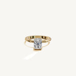 Solitaire 4-Prong Ring with 1.5ct Radiant Diamond 