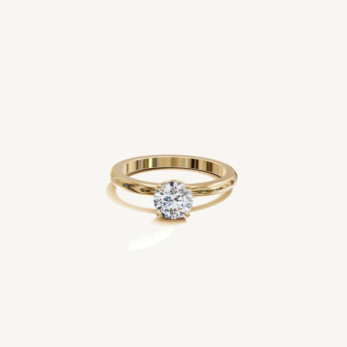 Solitaire 4-Prong Ring with 0.75ct Brilliant Diamond 