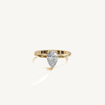 Solitaire 4-Prong Ring with 1ct Pear Diamond 