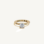 Solitaire 4-Prong Ring with 1ct Cushion Diamond 