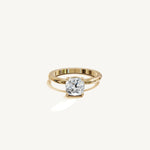Solitaire 4-Prong Ring with 1.5ct Cushion Diamond 