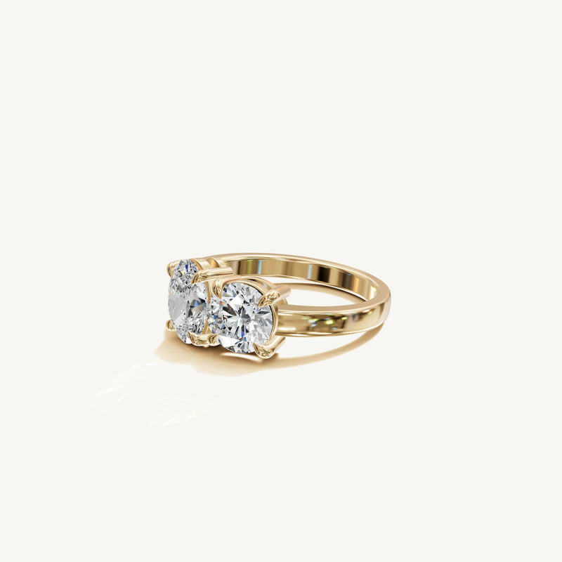 Joséphine — Round & Oval 0.75ct 3D