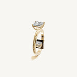 Solitaire 4-Prong Ring with 1.5ct Princess Diamond 