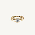 Solitaire 4-Prong Ring with 0.5ct Radiant Diamond 