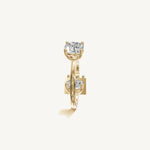 Solitaire 4-Prong Ring with 2ct Cushion Diamond 