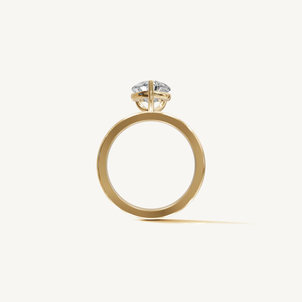 Solitaire 4-Prong Ring with 1.5ct Heart Diamond 