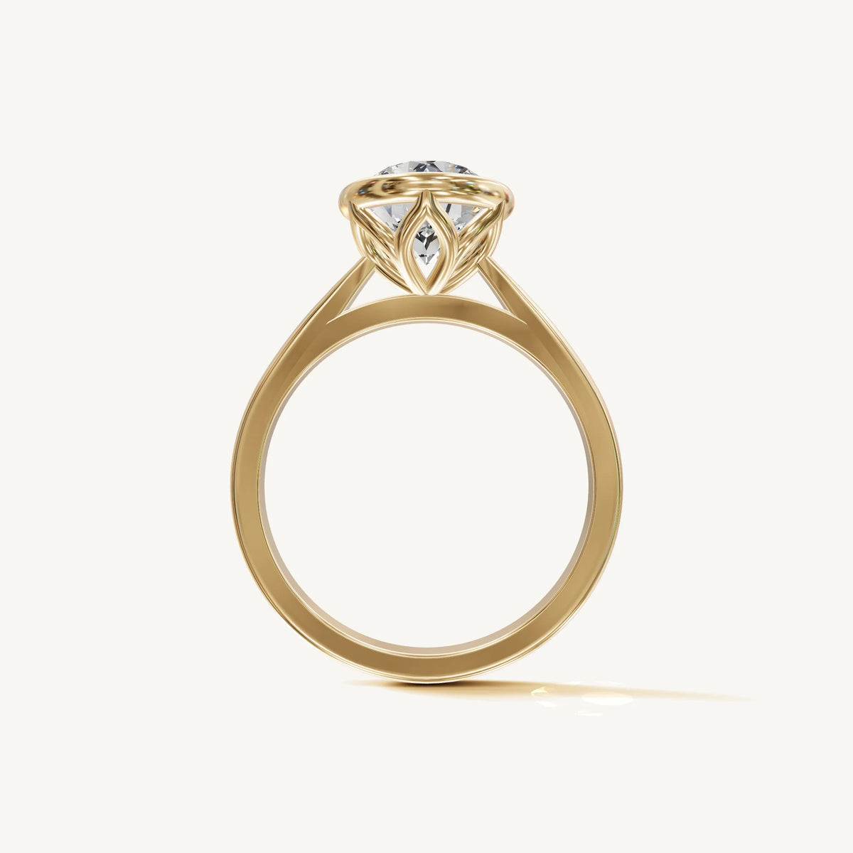 Solitaire Bezel Ring with 1ct Brilliant Diamond 