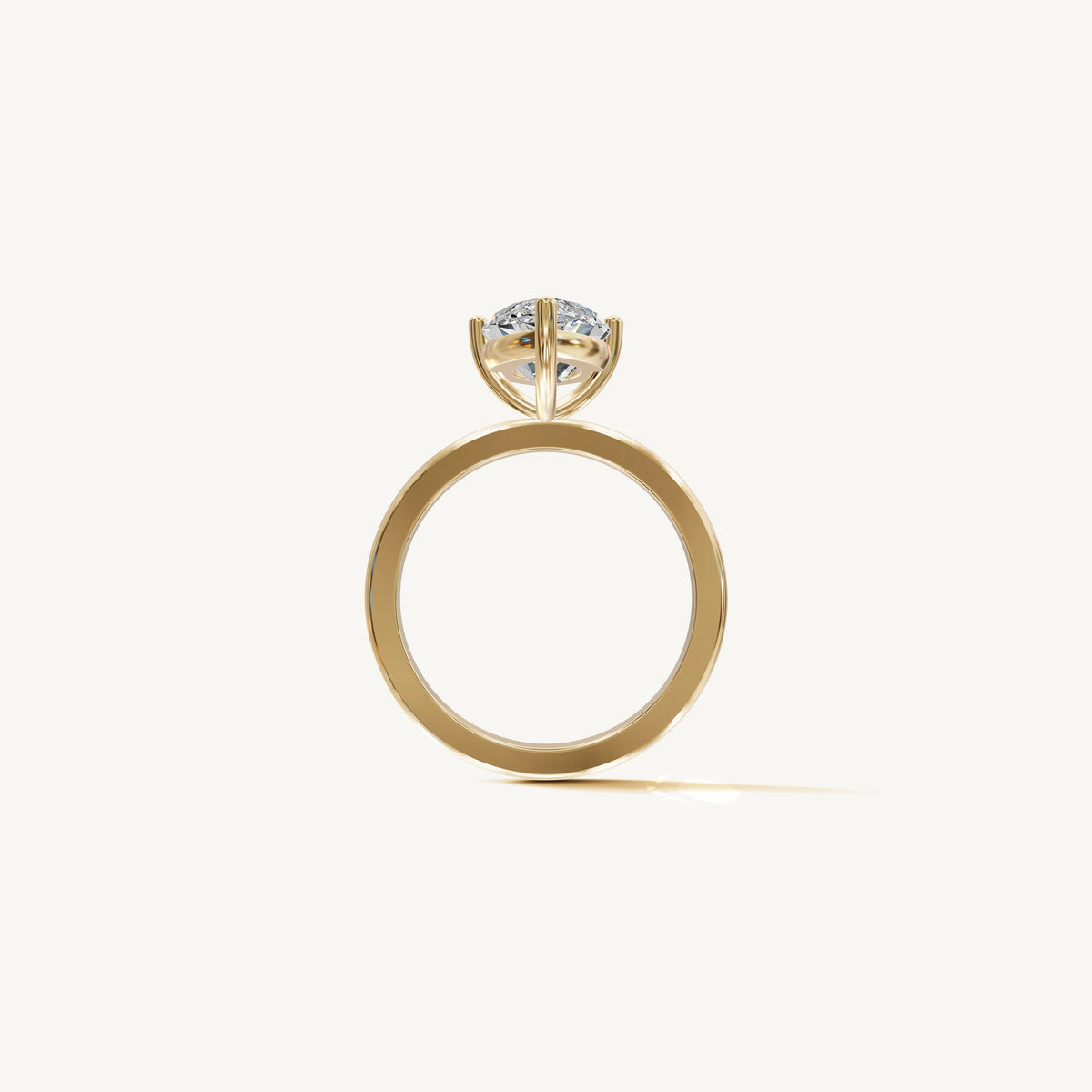 Solitaire 4-Prong Ring with 3ct Marquise Diamond 
