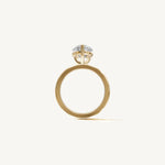 Solitaire 4-Prong Ring with 3ct Pear Diamond 