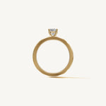 Solitaire 4-Prong Ring with 0.5ct Cushion Diamond 