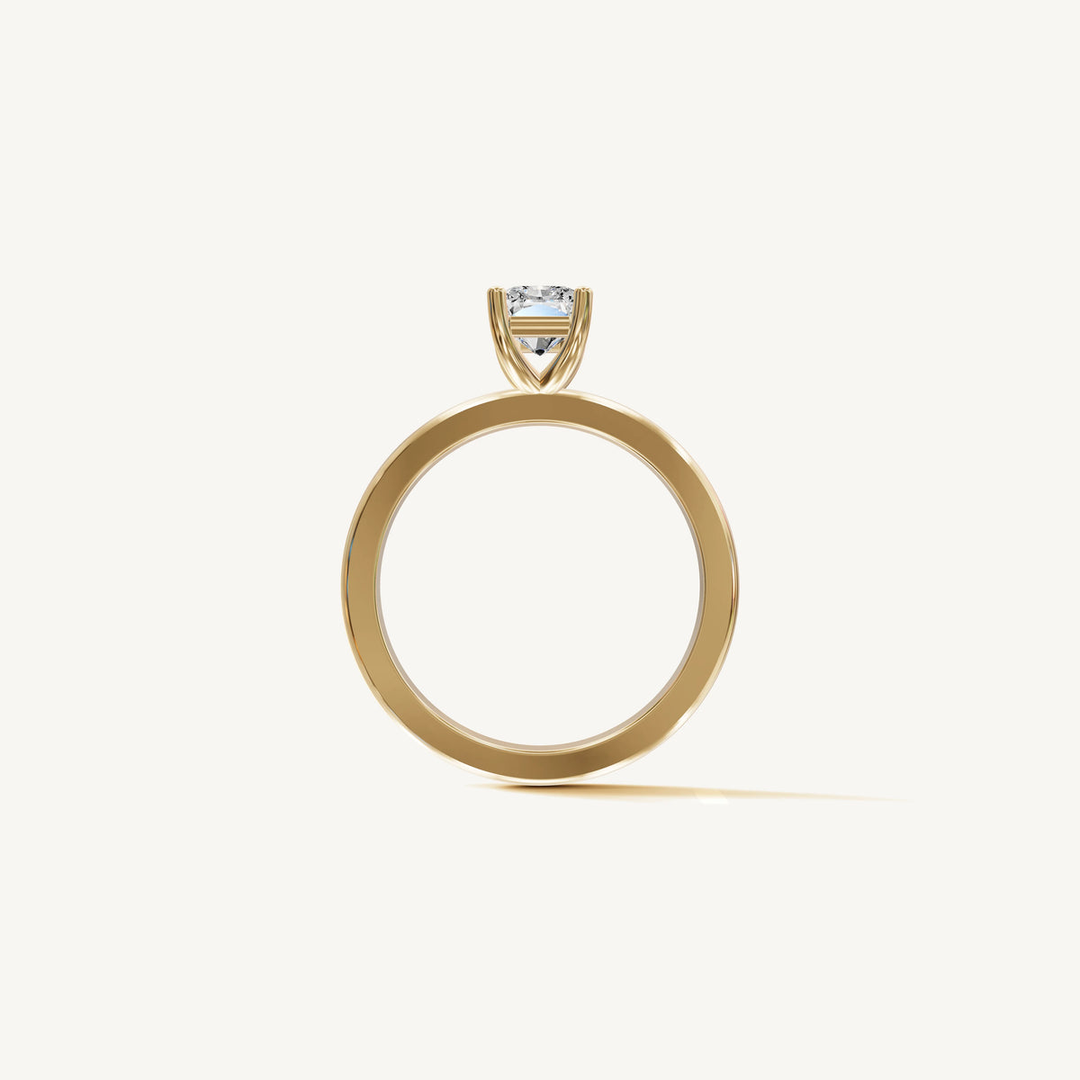 Solitaire 4-Prong Ring with 1ct Radiant Diamond 