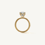 Solitaire 4-Prong Ring with 3ct Oval Diamond 