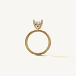 Solitaire 4-Prong Ring with 2ct Oval Diamond 