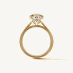 Solitaire Bezel Ring with 0.75ct Cushion Diamond 