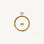 Solitaire 4-Prong Ring with 0.5ct Pear Diamond 
